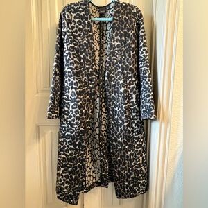 Free Press Black and Tan Leopard Coat